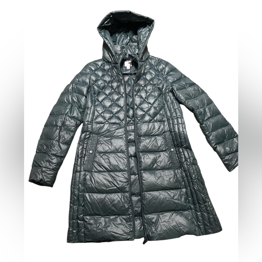 Halogen® Hooded Long Down Puffer Jacket